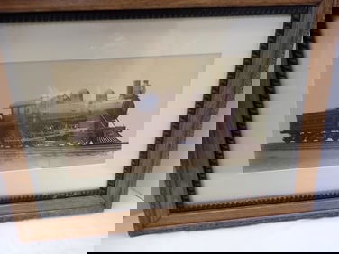 3 Framed Train Photos. PRR Engines 1503 and 1504.