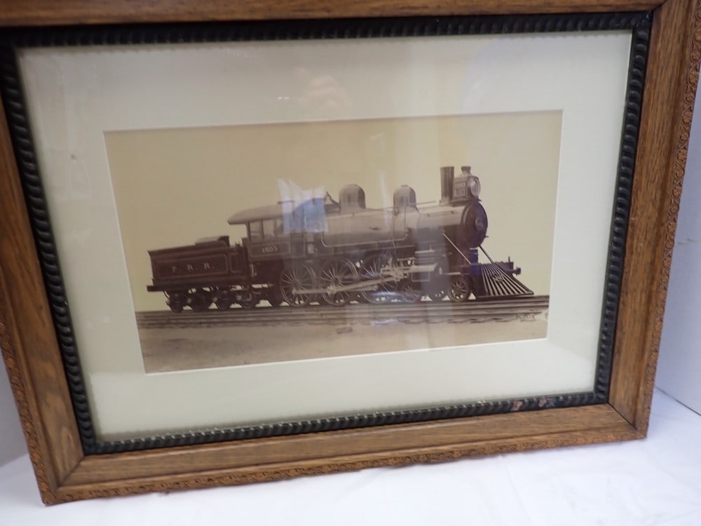 3 Framed Train Photos. PRR Engines 1503 and 1504. (1 of 12)