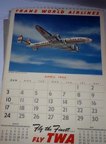 TWA Calendars & World Area Map