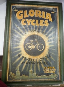 "Gloria Cycles" English Advertising Poster
