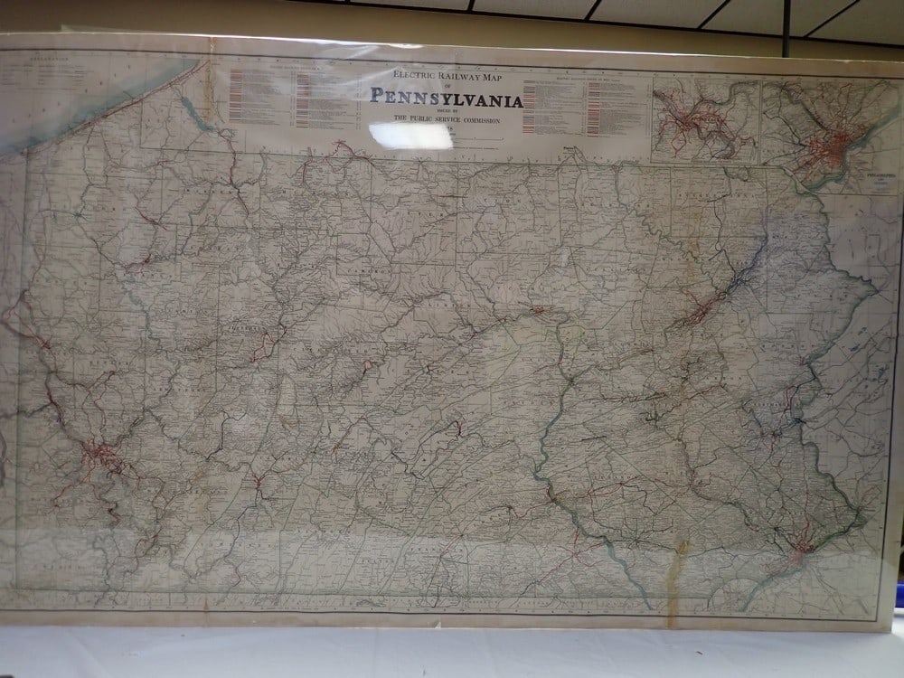 1918 Penn. Electric Railway Map (1 of 5)