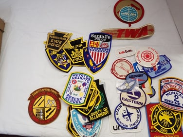 Airline, Police and Fire Patches