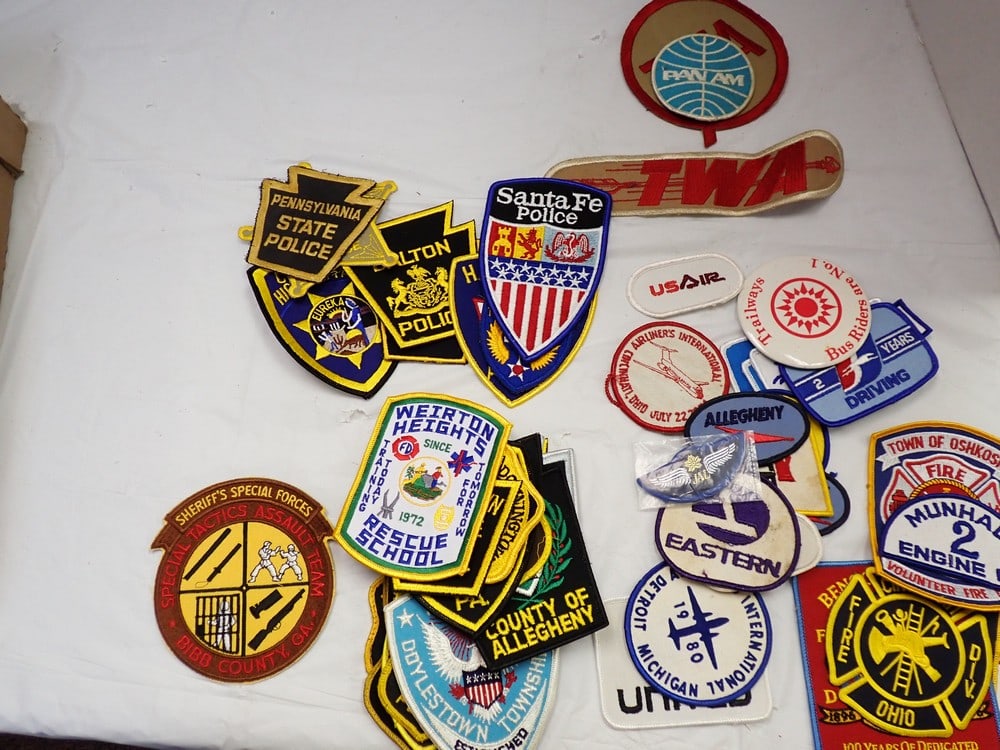 Airline, Police and Fire Patches: TWA and others