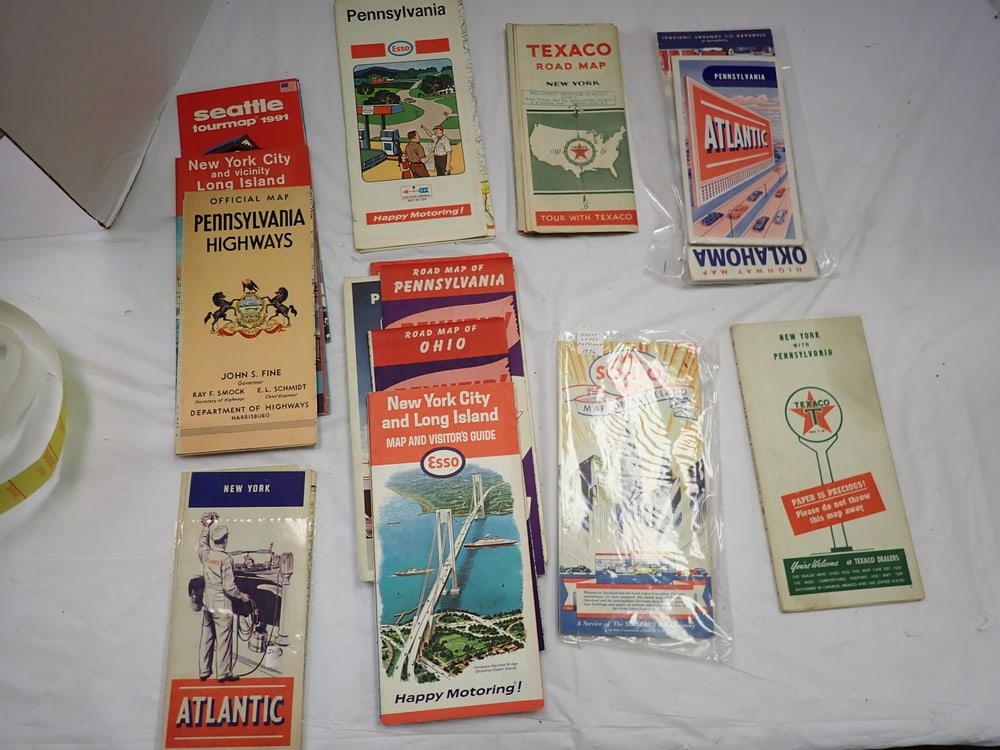 Gas Station Maps: Texaco, Atlantic, etc.
