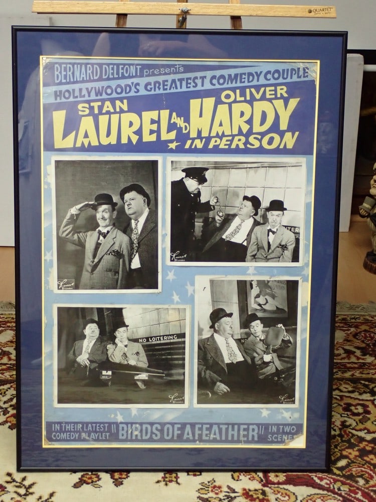 Laurel & Hardy Birds of a Feather Adv. Poster