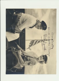 Stan Laurel Signed STAX Photo with Dorothy Hope