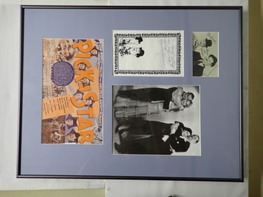 Signed Stan Laurel Display Piece