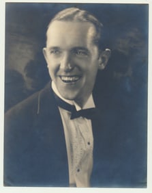 1927 Stan Laurel signed photo -Stan with Suit & Bow Tie