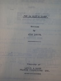 Birds of A Feather Stan Laurel  Hospital Scene Script, etc.