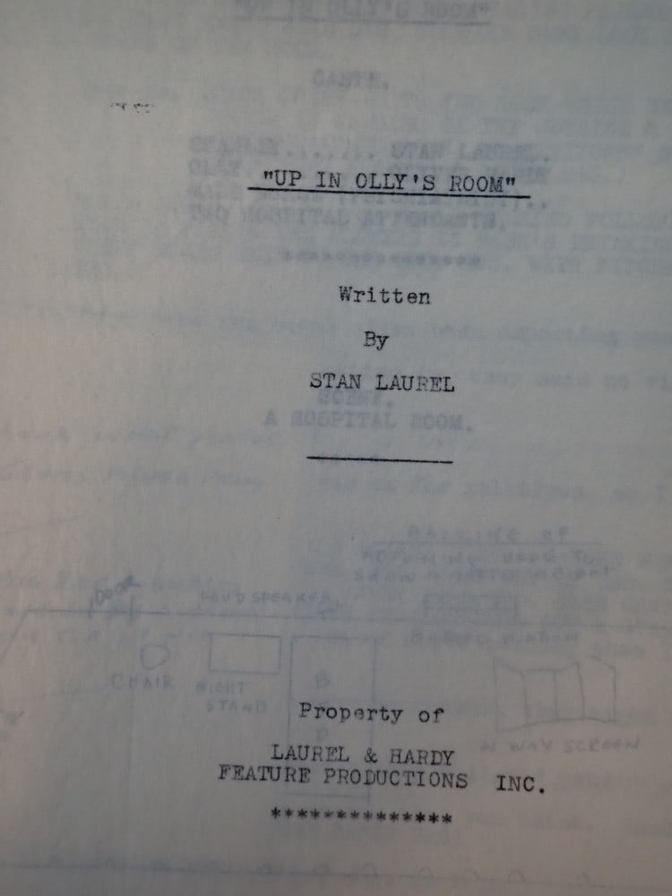 Birds of A Feather Stan Laurel  Hospital Scene Script, etc. (1 of 11)