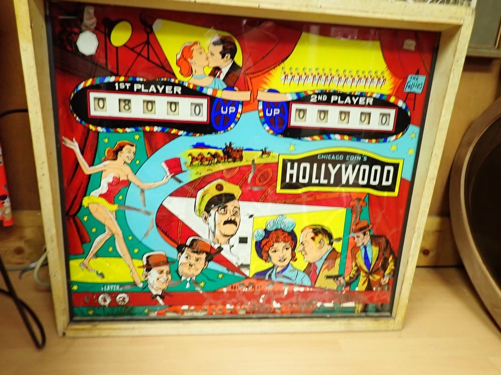 Laurel and Hardy pinball machine backbox (1 of 9)