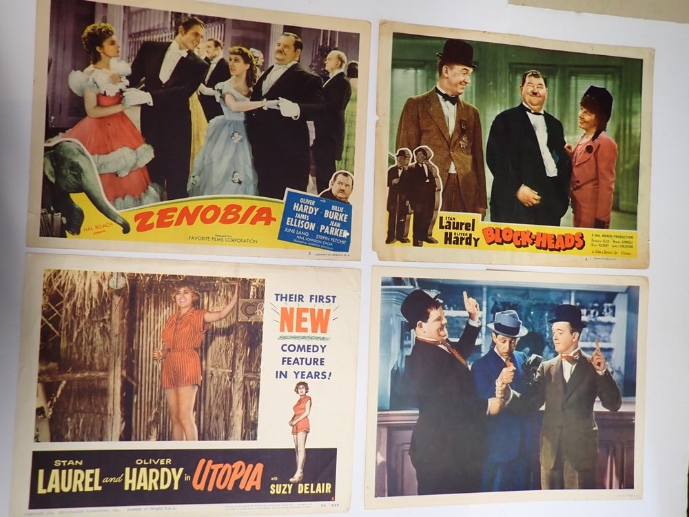 Laurel and Hardy Block-Heads, Zenobia & Other Lobby Cards (1 of 11)