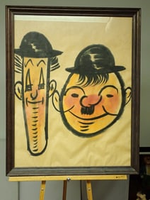 Laurel and Hardy Charcoal Sketch