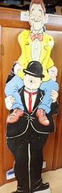 7 Foot Plywood Laurel and Hardy Display