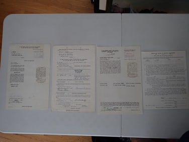 Oliver Hardy Estate Documents 1957 - 1959