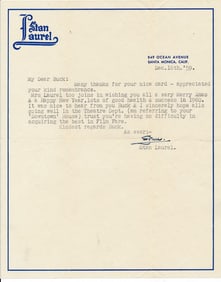 1959 Signed Letter and Envelope to Buck Manbeck