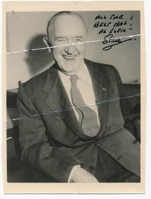 Stan Laurel Signed Photo