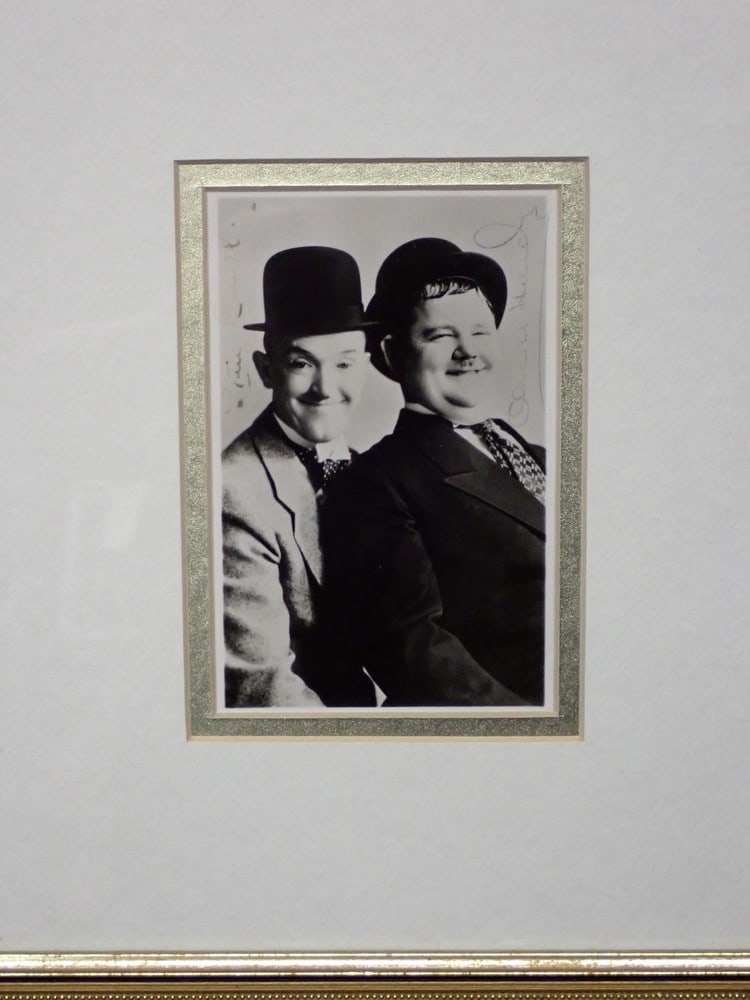 Framed Laurel and Hardy Autographed Photo (1 of 3)