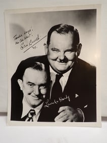 Laurel and Hardy Signed 8 x 10 Photo
