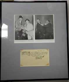 1961 Signed Stan Laurel postcard