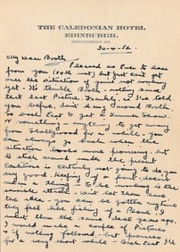1952 Signed Stan Laurel handwritten letter and