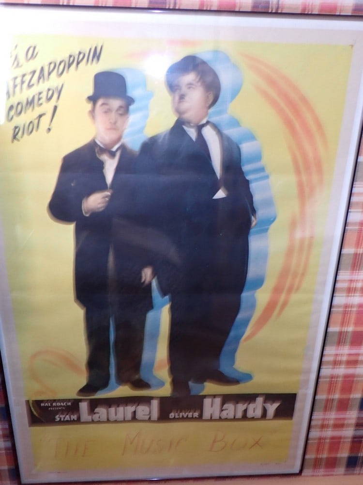 Laurel and Hardy "The Music Box" Poster: Frame. 42 1/4" x 29". 47/442 34901
