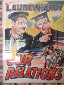 Laurel and Hardy "Our Relations" Poster