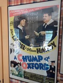 Laurel and Hardy "A Chump at Oxford" Movie Poster