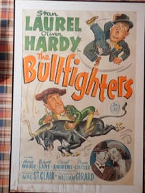 Laurel and Hardy "The Bullfighters" Movie Poster