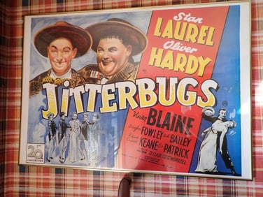 Laurel and Hardy "Jitterbugs" Poster