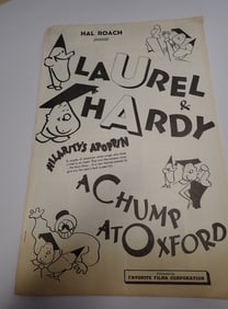 1940 Laurel and Hardy Movie Press Sheet/Brochure