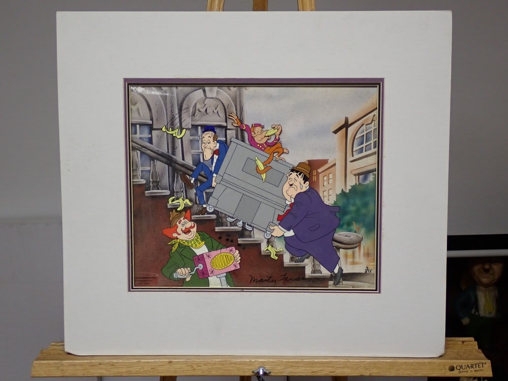 Laurel and Hardy Hand Painted Limited Edition Cel (1 of 7)