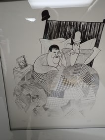 Hirschfeld Limited Edition Print Laurel and Hardy