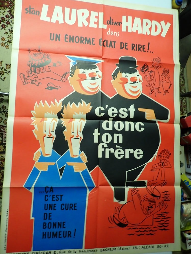 Laurel and Hardy Our Relations French Movie Poster (1 of 5)