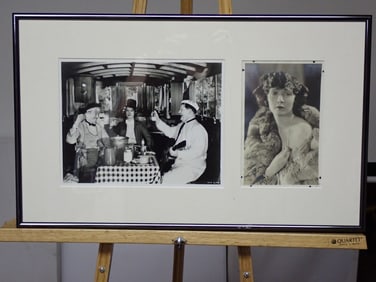 Mae Busch Signed Photo Laurel and Hardy Display