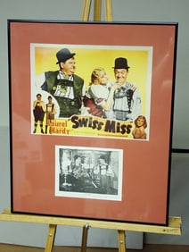 Della Lind Signed Laurel and Hardy Display Piece