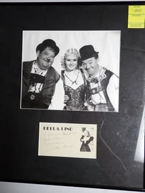 Della Lind Signed Laurel and Hardy Display Piece