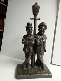 Laurel and Hardy Bronze Colored Signal Lamp