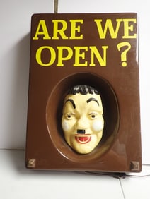 Oliver Hardy Electric Nodding Head Plastic
