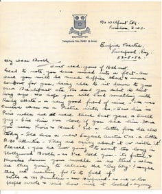 1952 Signed Stan Laurel Handwritten letter and