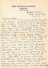 1952 Signed Stan Laurel Handwritten letter