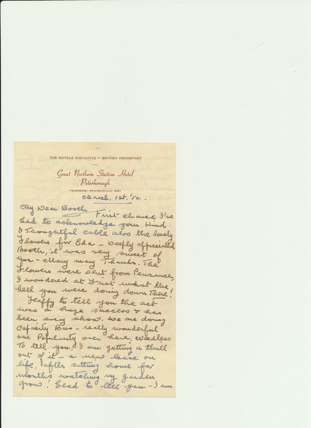 1952 Signed Stan Laurel Handwritten Letter and (1 of 5)
