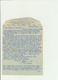 1957 Signed Stan Laurel Typed Air Mail Letter