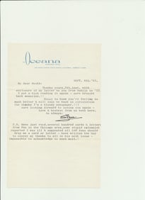 1963 Signed Stan Laurel Typed Letter and Envelope