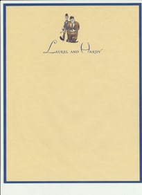 Laurel and Hardy & Hal Roach Studios Stationary