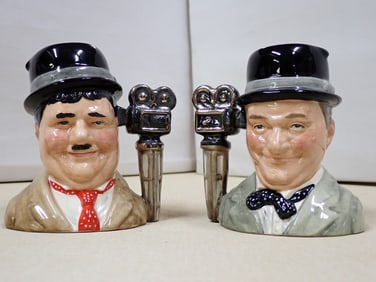 Laurel and Hardy Royal Doulton Toby Mugs 2113/3500