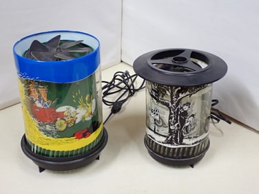 2 Laurel and Hardy Motion Lamps