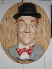 2 Pair of Laurel and Hardy Wall Displays