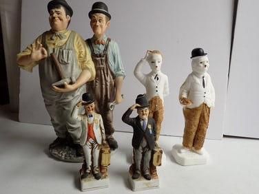 Laurel and Hardy Poema Ceramic and Other Figures