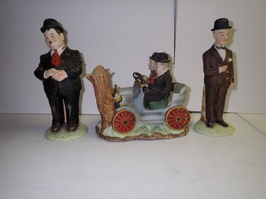 Laurel and Hardy Arnart Air Raid Wardens Figures